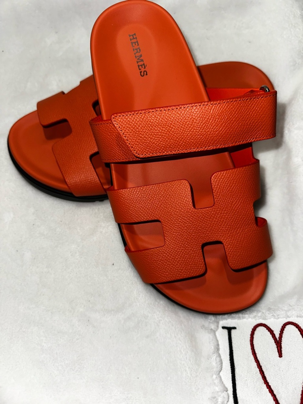 Hermés Orange Chypre Sandals - Picture 4 of 7